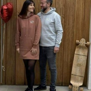 ROBE A CAPUCHE COTON BIO CARAMEL
