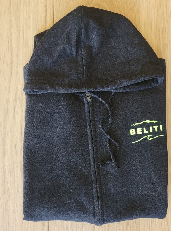 VESTE A ZIP NOIR ANTHRACITE – Image 3