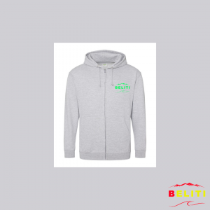 VESTE A ZIP GRIS CLAIR