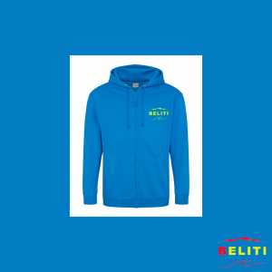 VESTE A ZIP BLEU