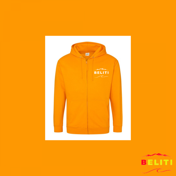 VESTE A ZIP ORANGE
