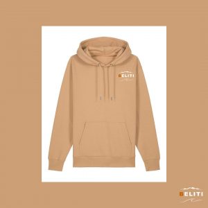 SWEAT A CAPUCHE BEIGE COTON BIO