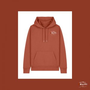 SWEAT A CAPUCHE NOISETTE COTON BIO