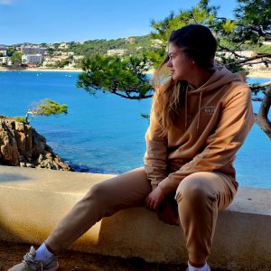 SWEAT A CAPUCHE BEIGE COTON BIO